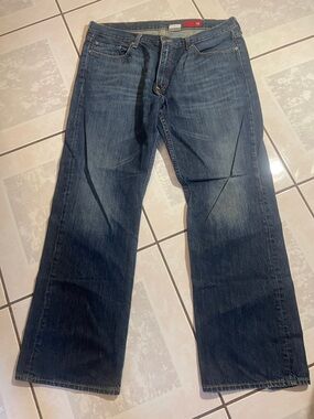 X2 Men’s Bootcut Jeans in Dark Blue Denim